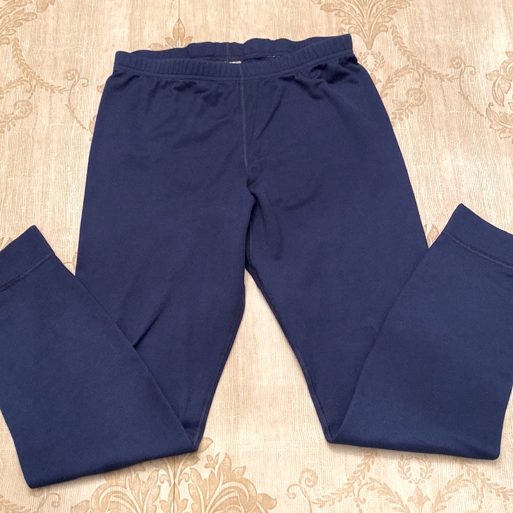 🏔️ Patagonia Capilene Kids Blue Base Layer Pants L 12